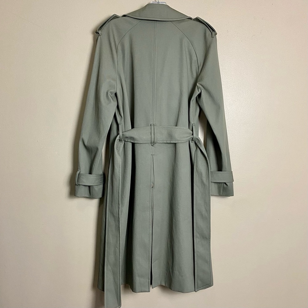 Sezane Scott Trench Coat Khaki Green - Picture 5 of 14